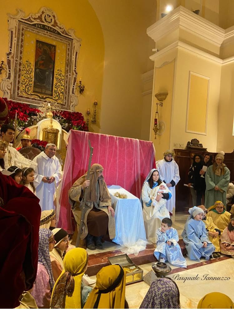 La Sacra Famiglia nel presepe del Santuario