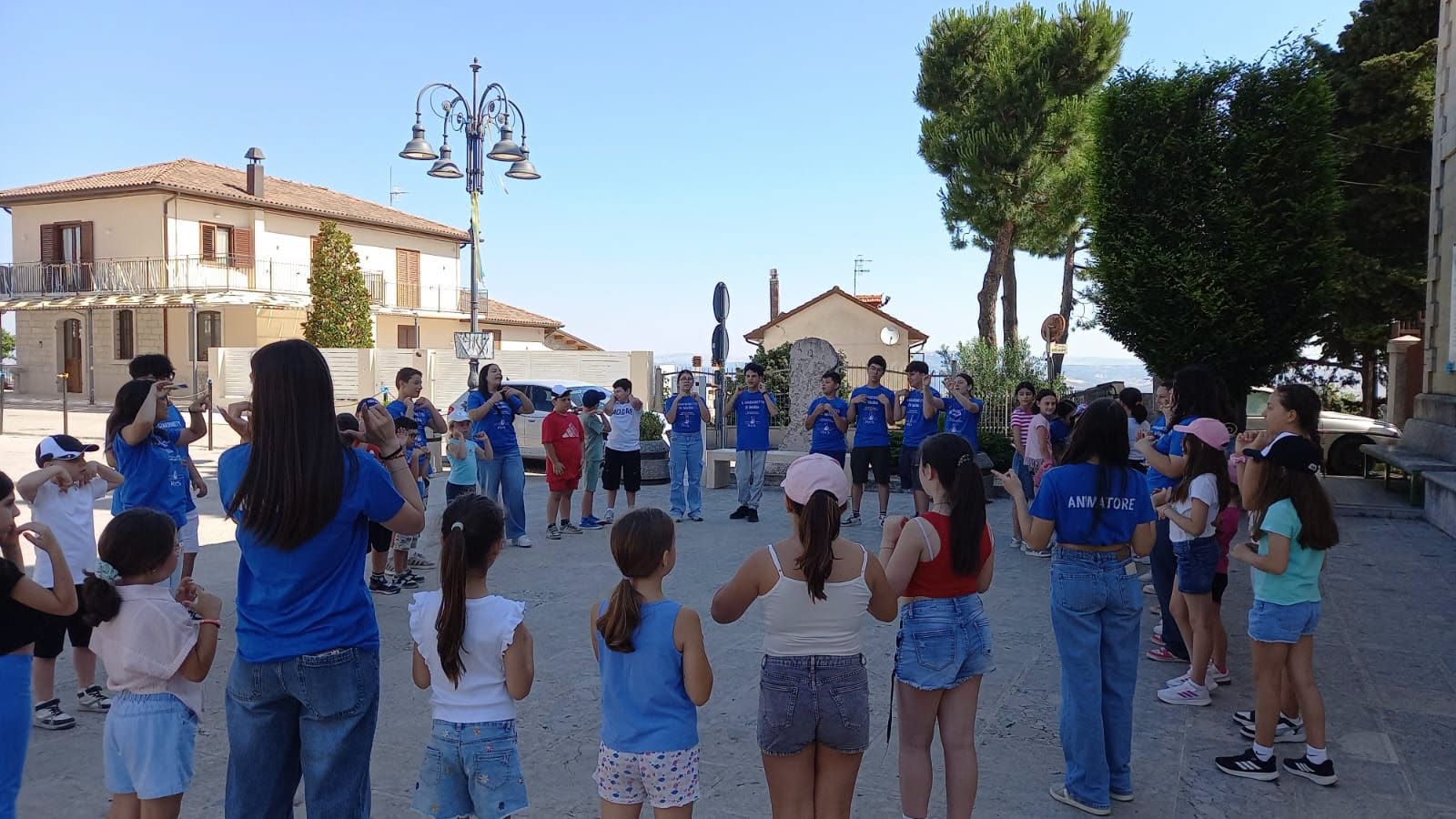 Oratorio estivo in piazza davanti al Santuario